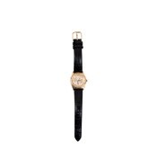 USC Trojans SC Interlock Women's Gold Face Leather Band Watch